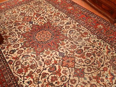 Tappeto persiano Tabriz, manifattura antica, 370 x 255 cm