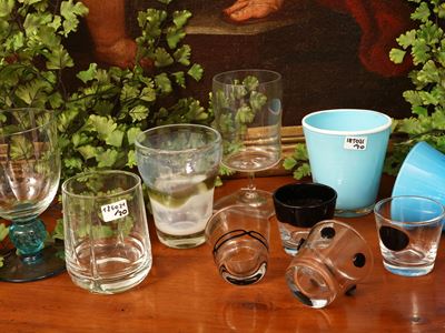 Assortimento di bicchieri da drink, 20 pezzi in vetro
