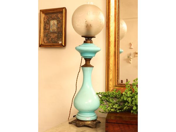 Lume in opaline color turchese