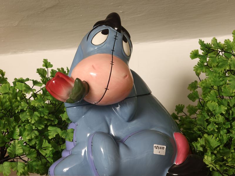 Disney Store, Biscottiera Ih-Oh, Winnie the Pooh in gres policromo
