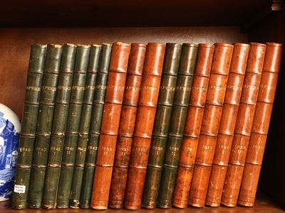 Sapere, venti volumi con legatura in pelle, Anni Trenta/Quaranta