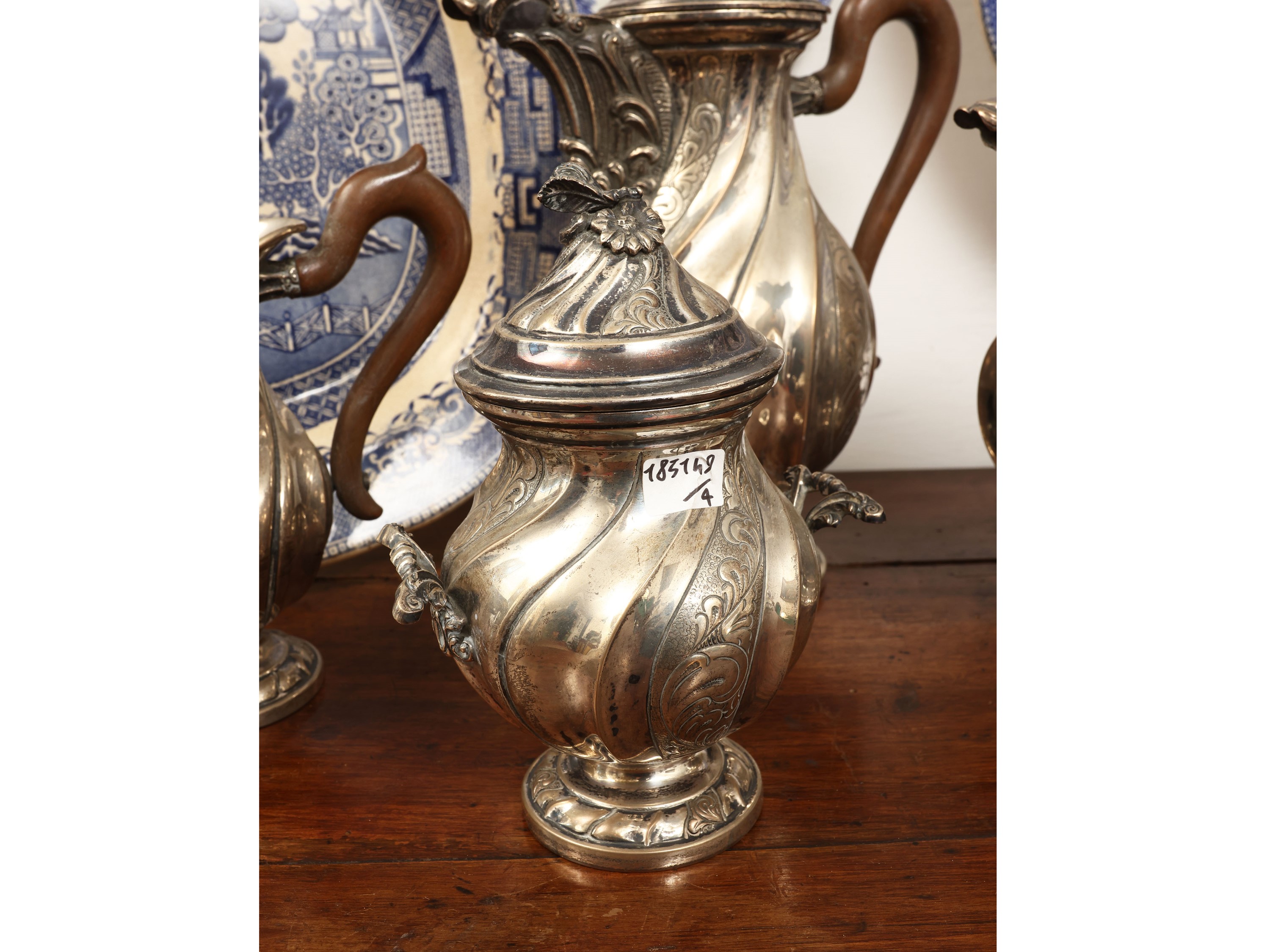 Set da tè e caffè in argento