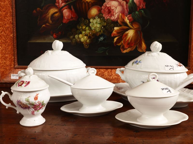Richard Ginori, Set di Accessori da Tavola - Salsiere, Cremiera e Zuccheriere