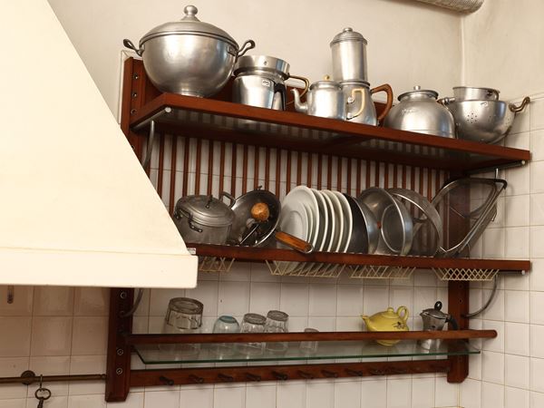 Piattaia da cucina in legno tenero