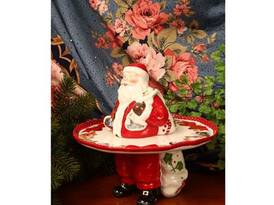 Villeroy & Boch, Figura natalizia in porcellana con vassoio