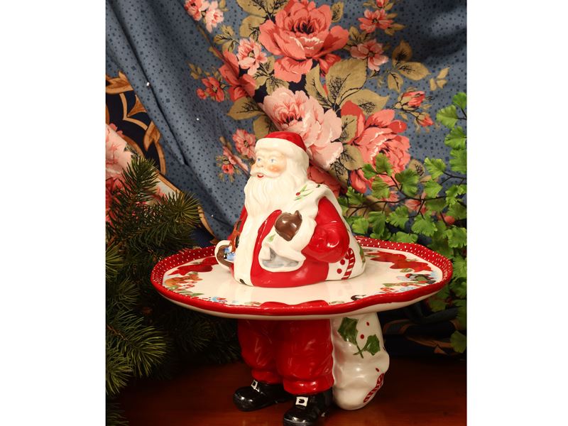 Villeroy & Boch, Figura natalizia in porcellana con vassoio