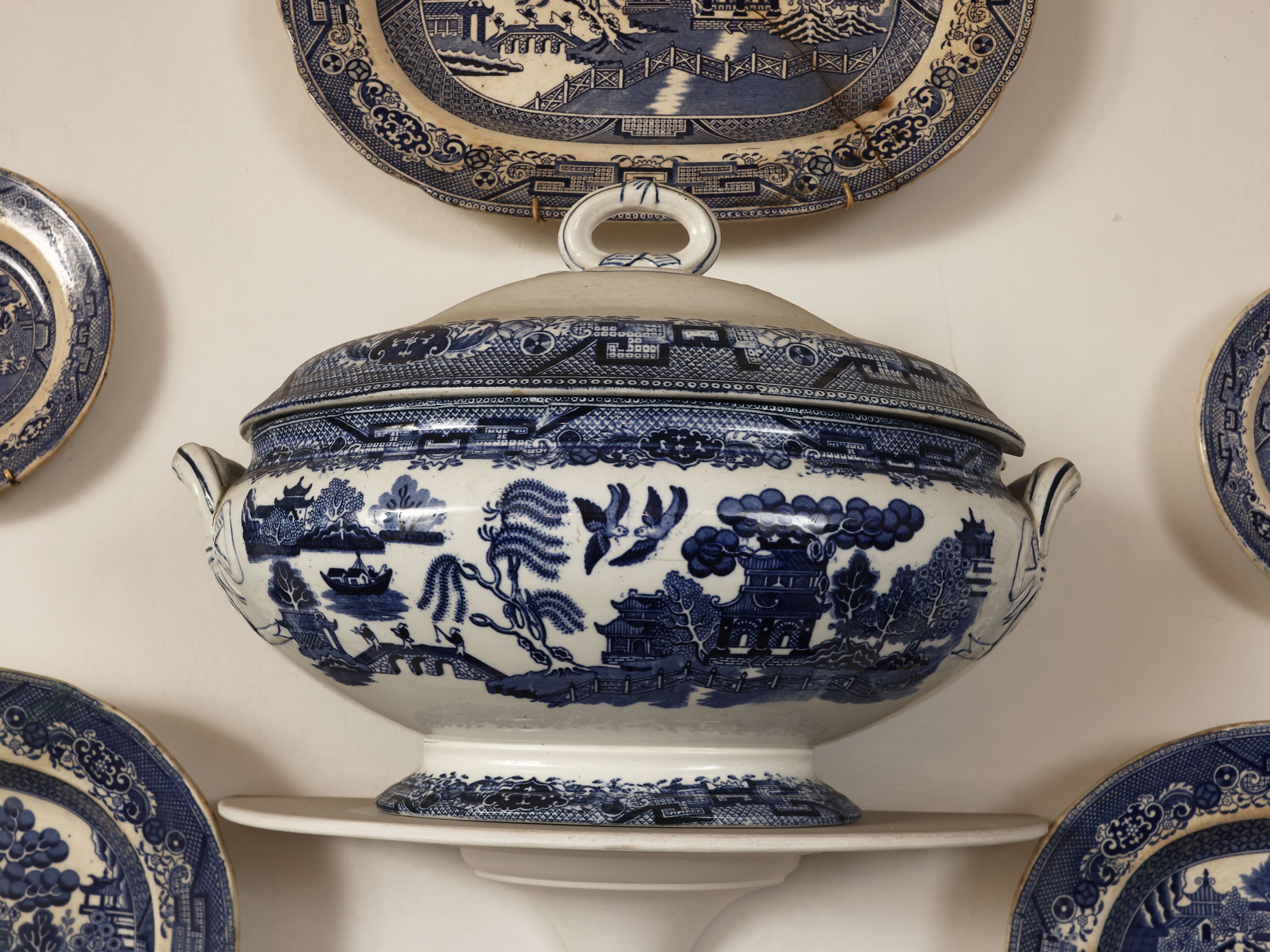 Grande collezione di accessori in terraglia