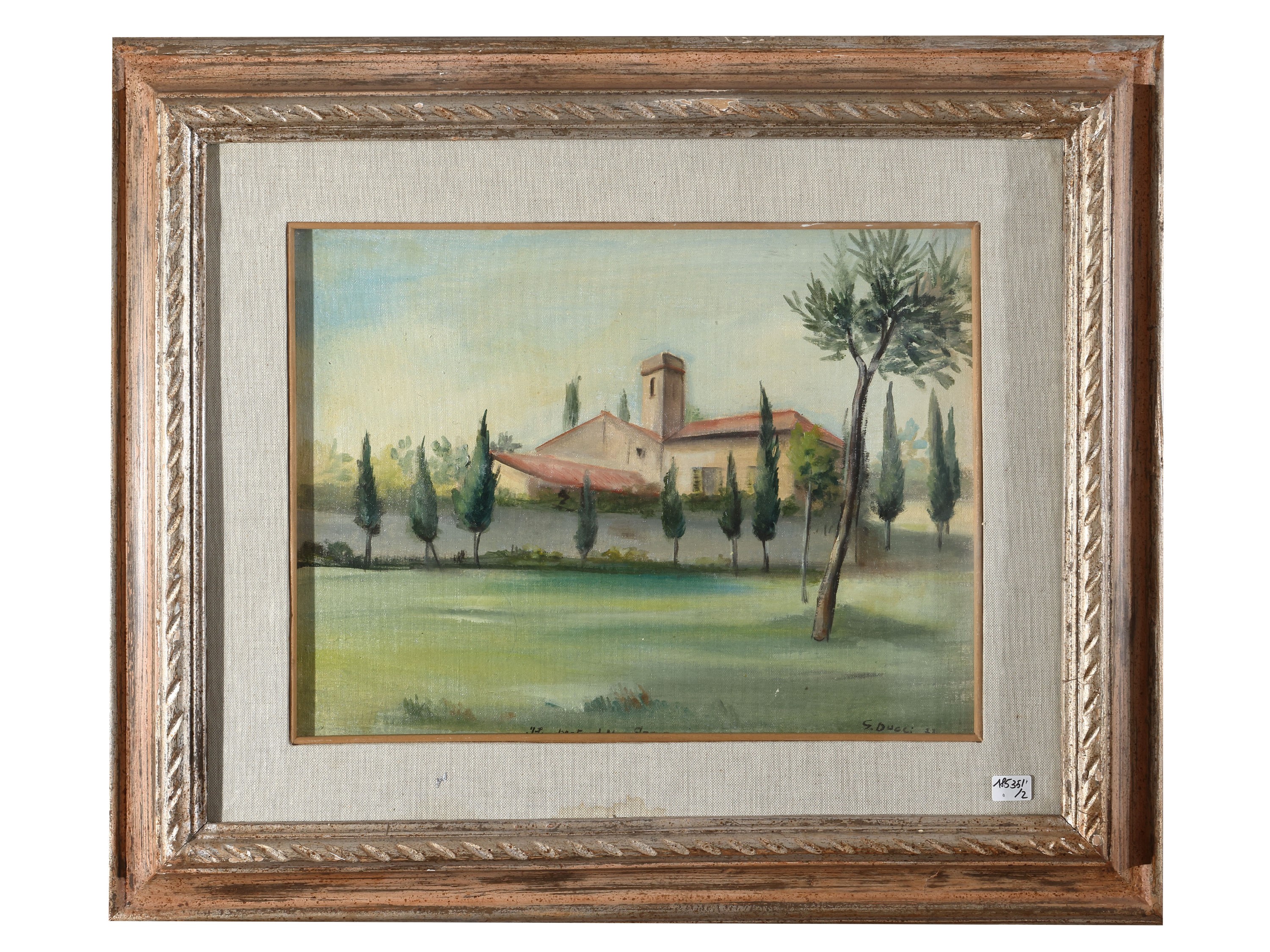 G. Ducci, Natura morta e Paesaggio, olio su tela
