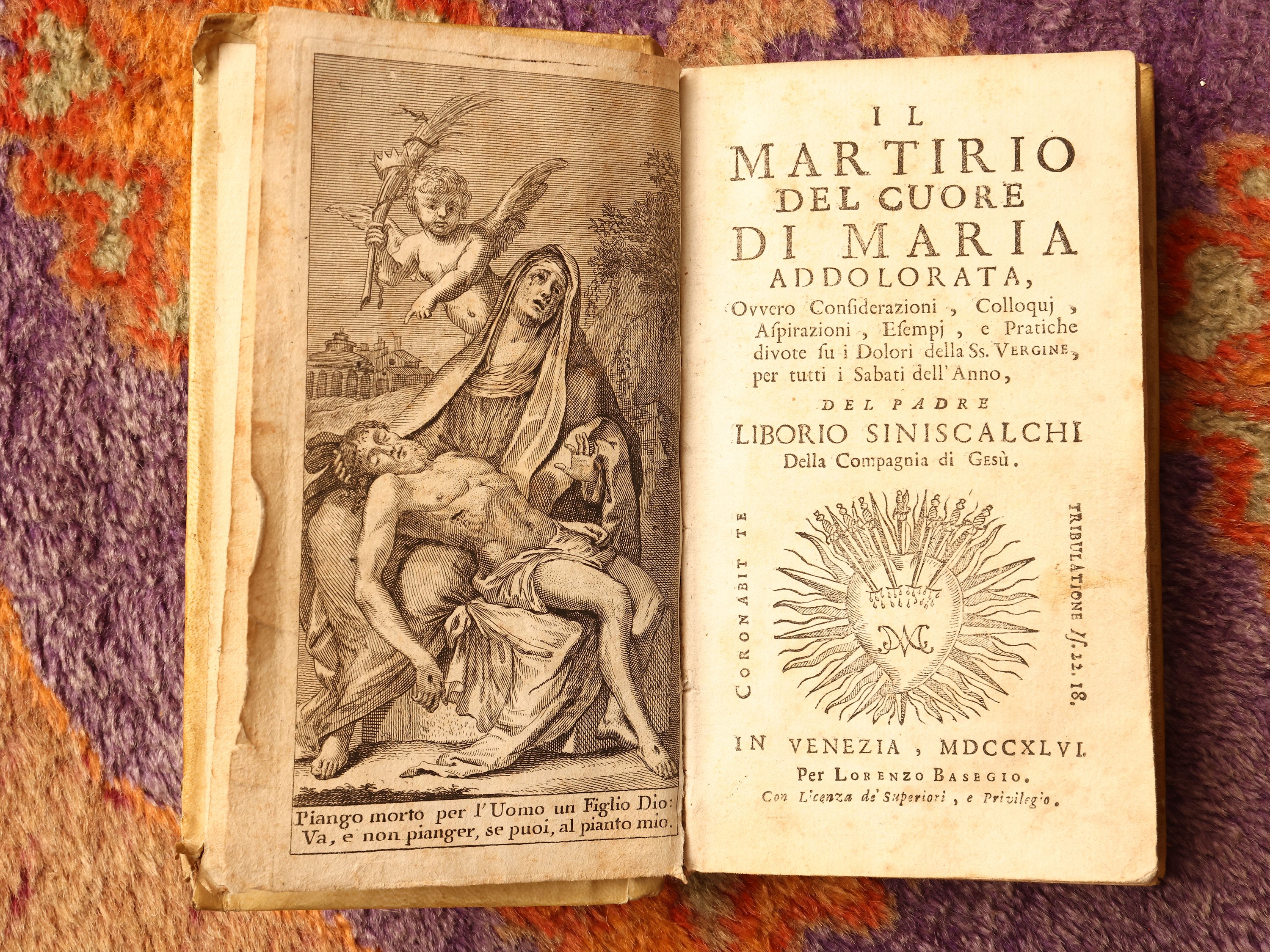 Piccolo lotto di libri antichi di devozione, legature in pergamena, XVIII/XIX secolo
