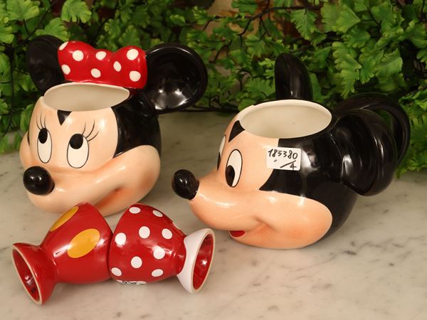 Set da colazione in ceramica Topolino e Minnie