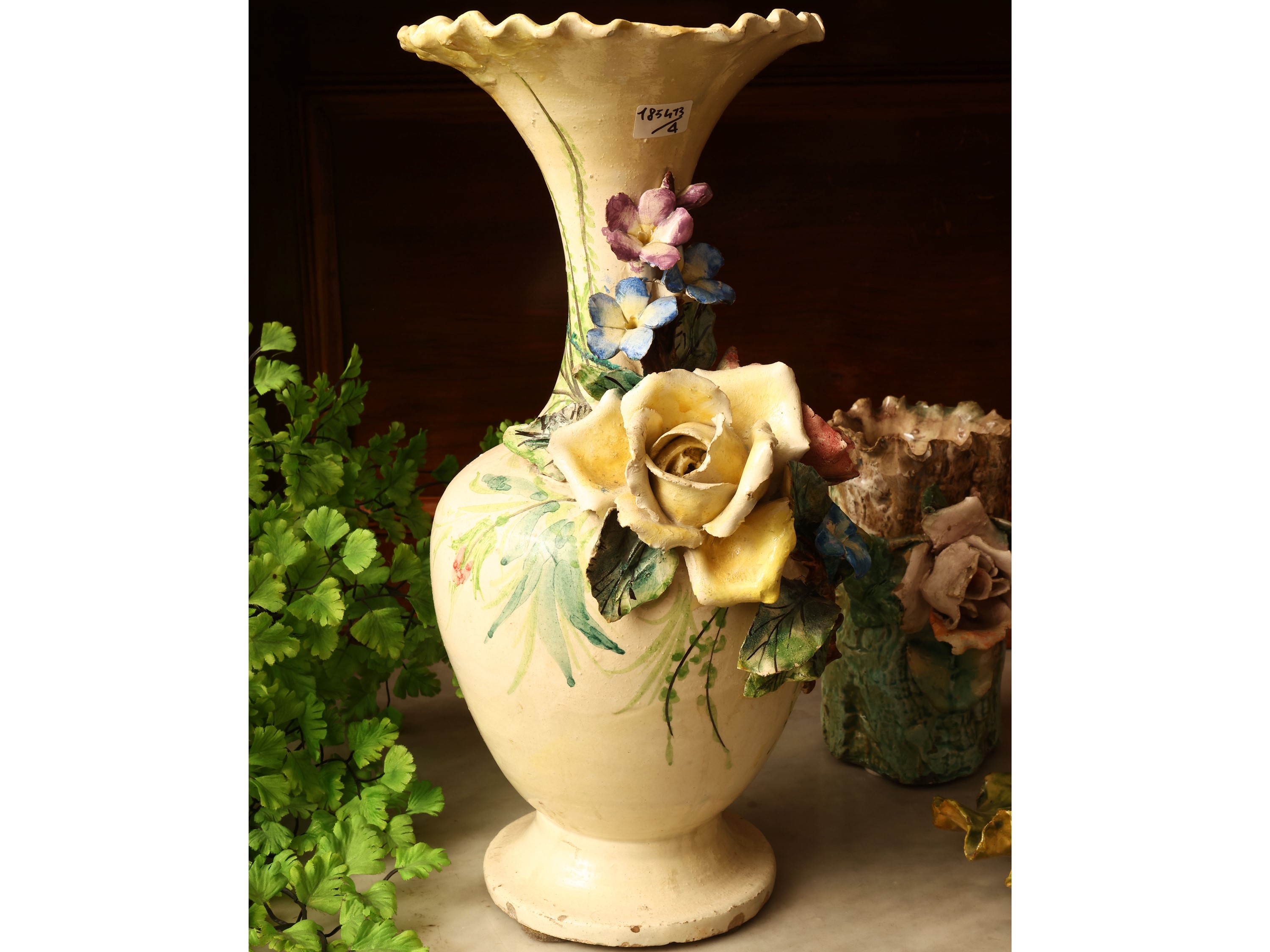 Accessori Barbotine in ceramica policroma