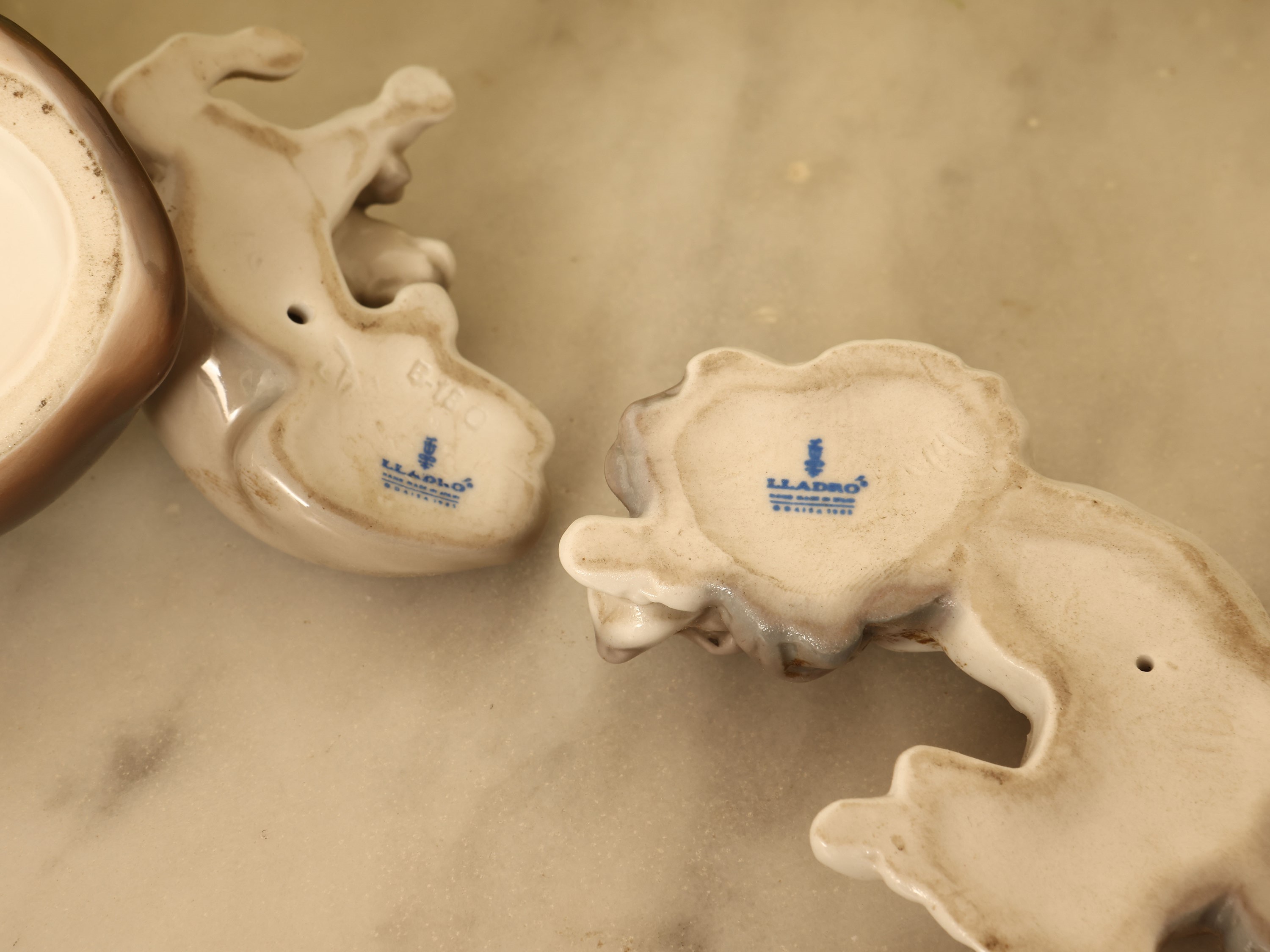 Collezione di figure animalier in porcellana, Royal Copenaghen e Lladrò
