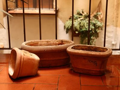 Vasi in terracotta di Galestro, altezza cm 18