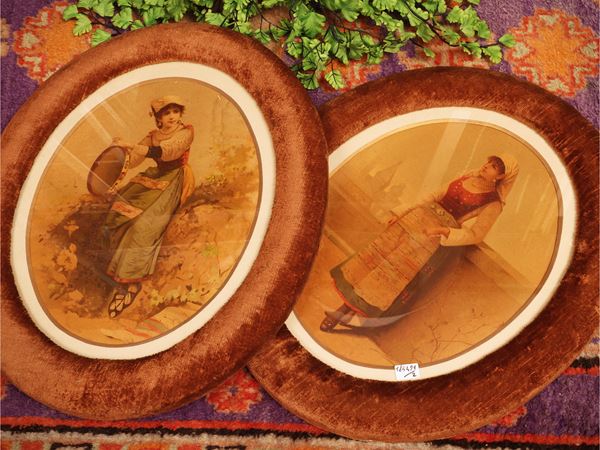 Pair of oleographs  - Auction Florentine extravagances: between fairy tales and collecting - Maison Bibelot - Casa d'Aste Firenze - Milano