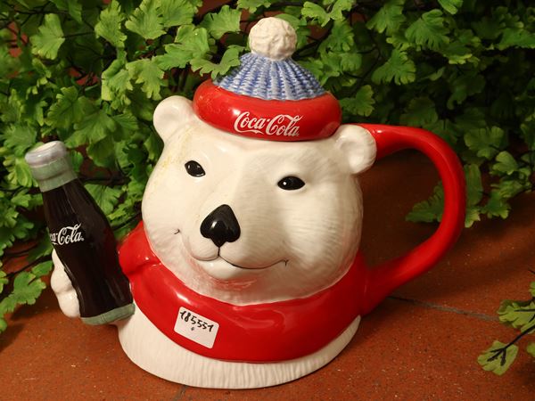 Teiera da collezione in ceramica policoma, Coca Cola