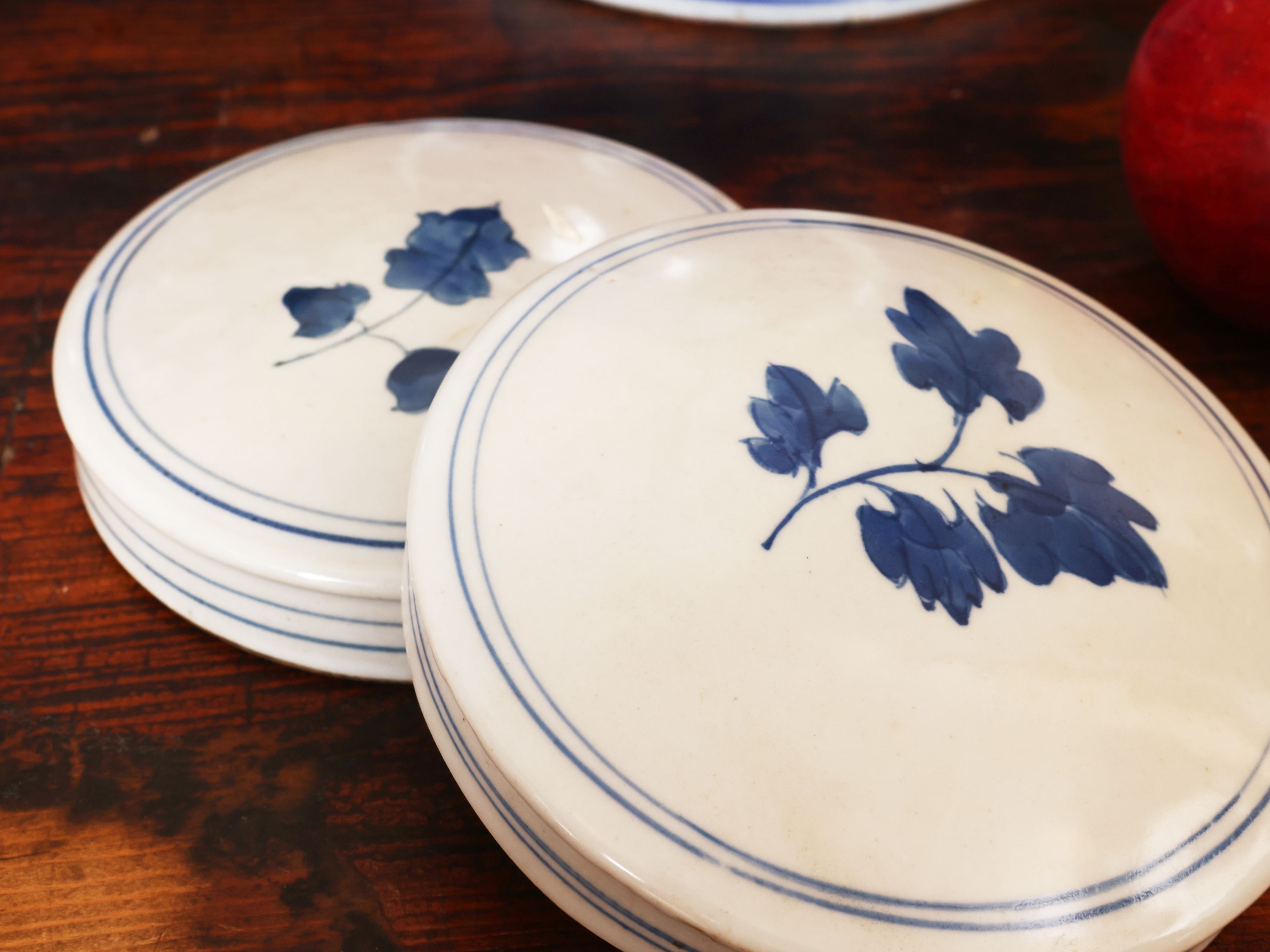 Coppia di potiche da zenzero, porcellana cinese, decorazione monocroma blu, XIX/XX secolo