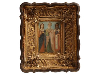 Icona raffigurante tre santi