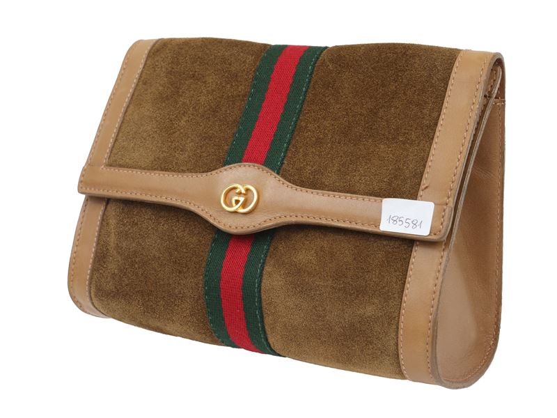 Gucci Parfums - Trousse scamosciata beige