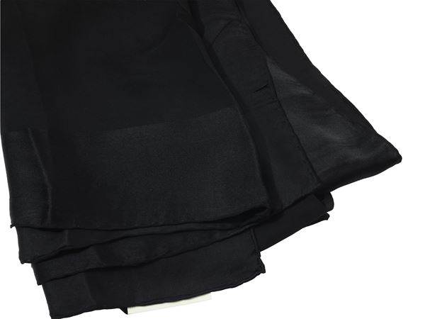 Foulard in chiffon di seta nera  - Asta Guccimania - Maison Bibelot - Casa d'Aste Firenze - Milano