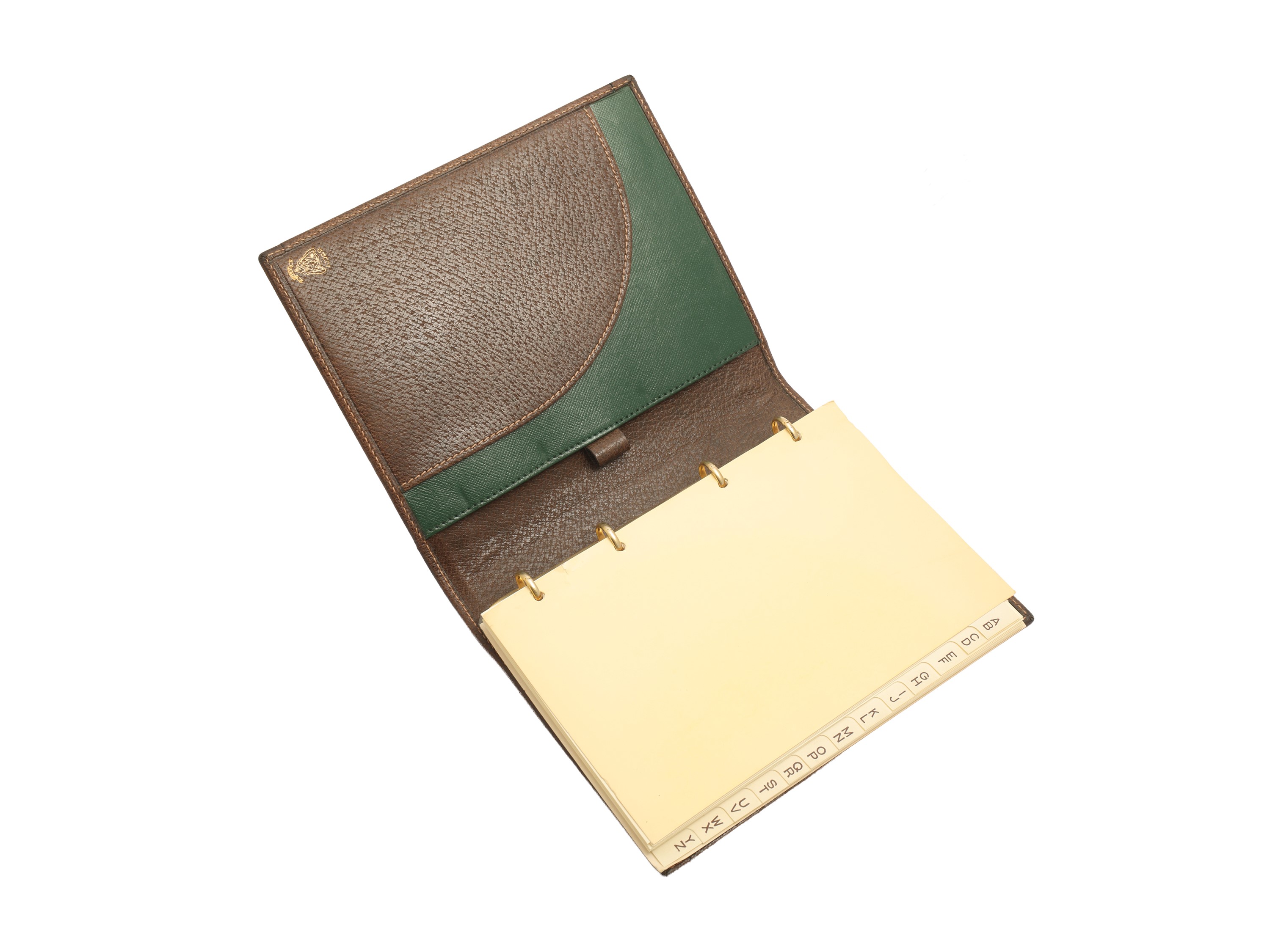 Gucci - Porta Rubrica in Tessuto Gg Marrone