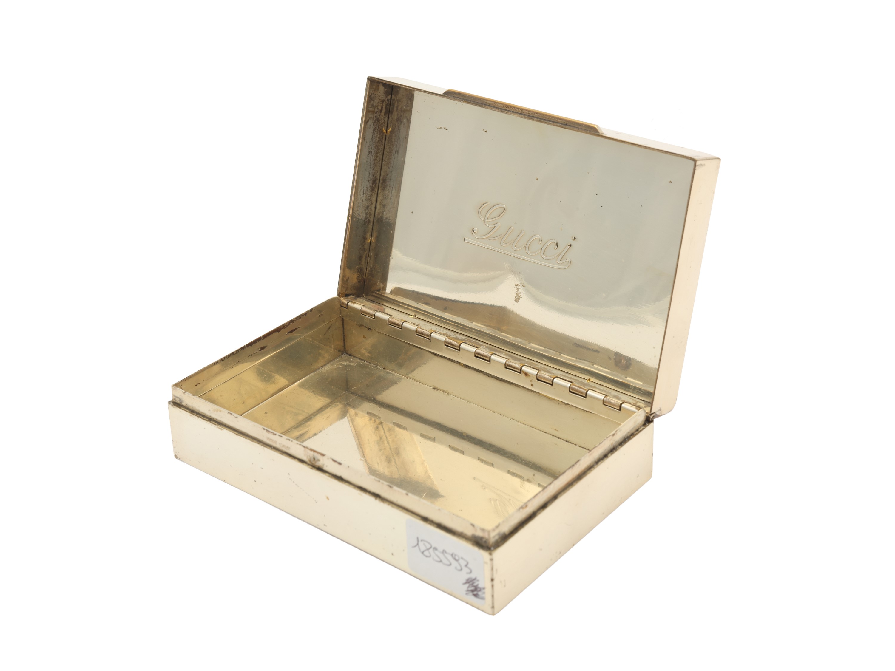 Gucci - Portasigarette in metallo argentato