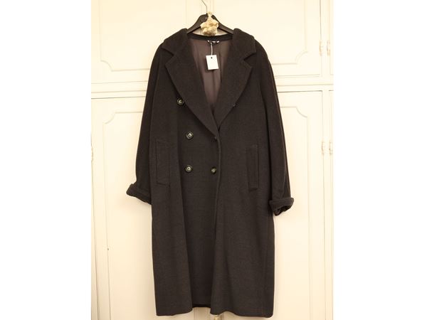 Cappotto grigio in pura lana vergine, Marina Rinaldi
