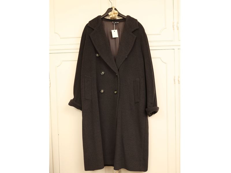 Cappotto grigio in pura lana vergine, Marina Rinaldi