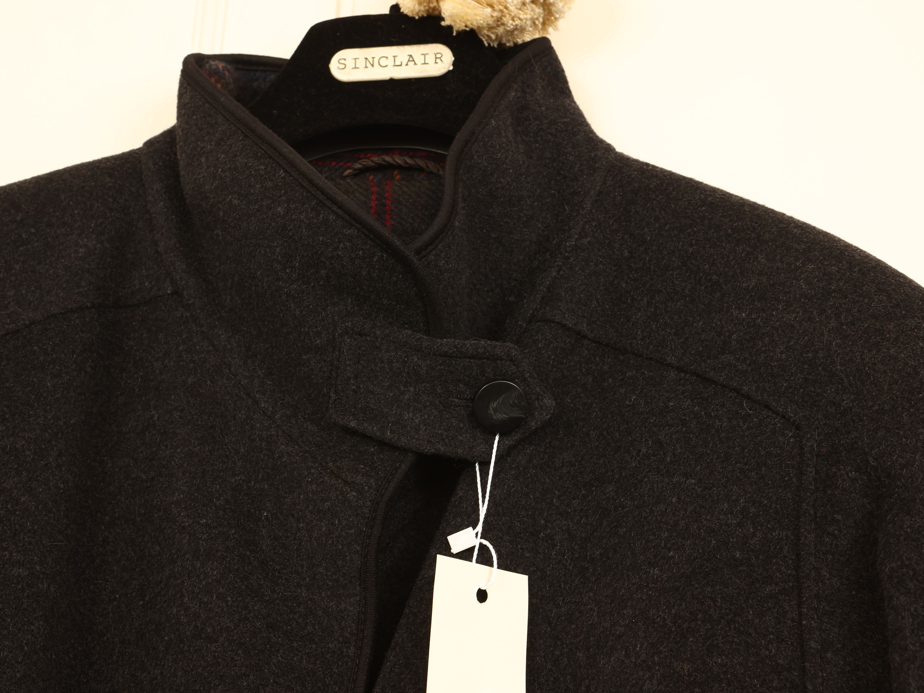 Cappotto grigio in pura lana vergine