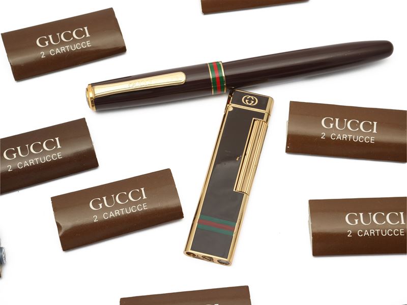 Gucci - Accendino e Penna stilografica