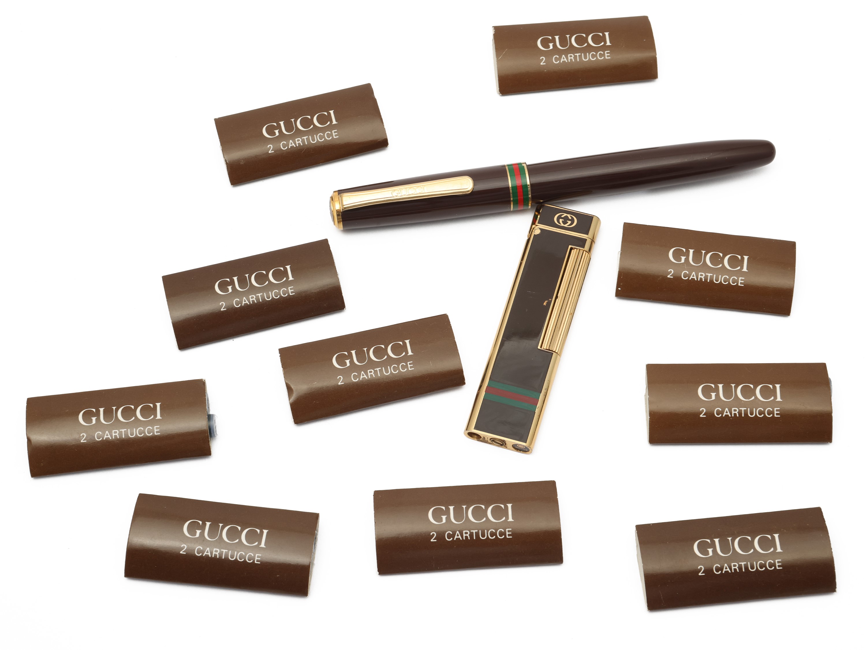 Gucci - Accendino e Penna stilografica