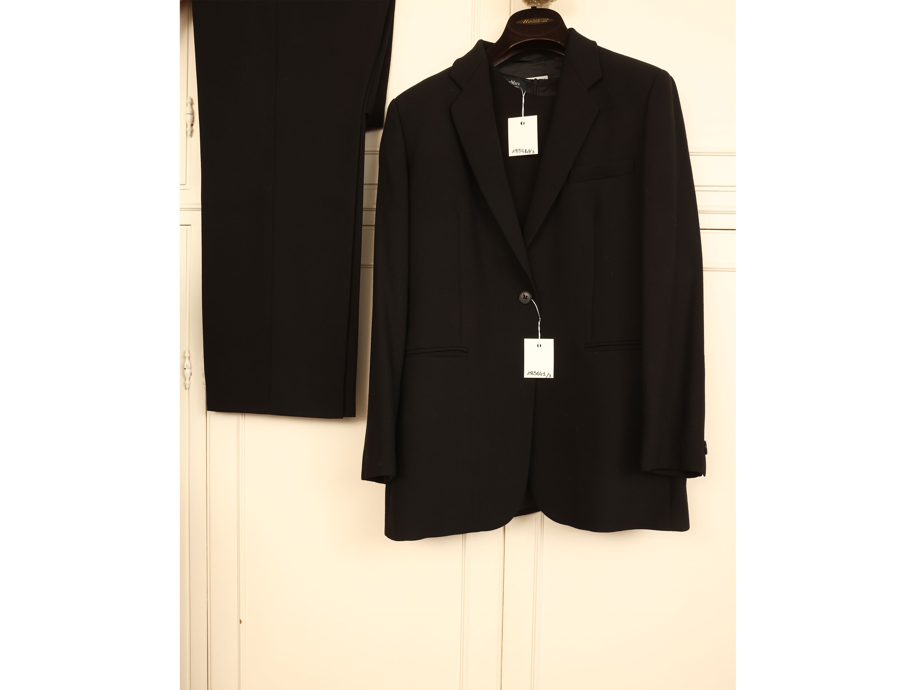 Emporio Armani /max Mara - Giacca e Top in Lana Nera