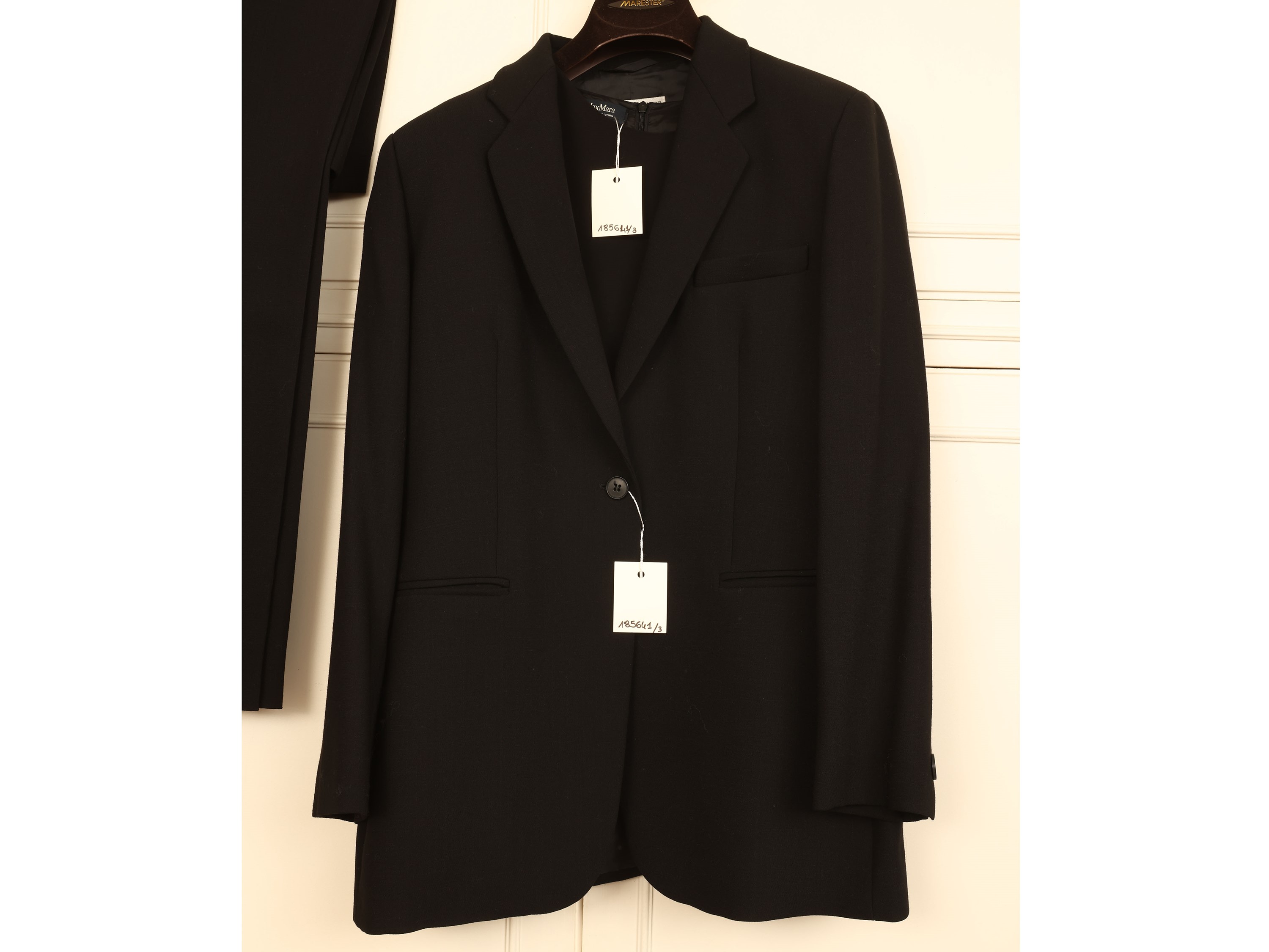 Emporio Armani /max Mara - Giacca e Top in Lana Nera