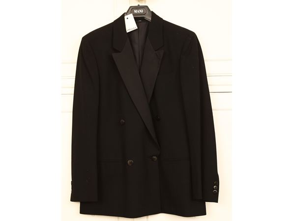 Tailleur in lana nera