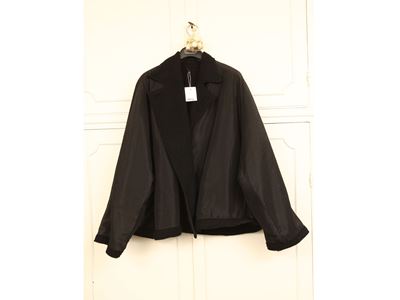 Giaccone Corto in Nylon Nero