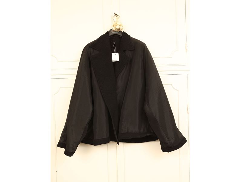 Giaccone Corto in Nylon Nero