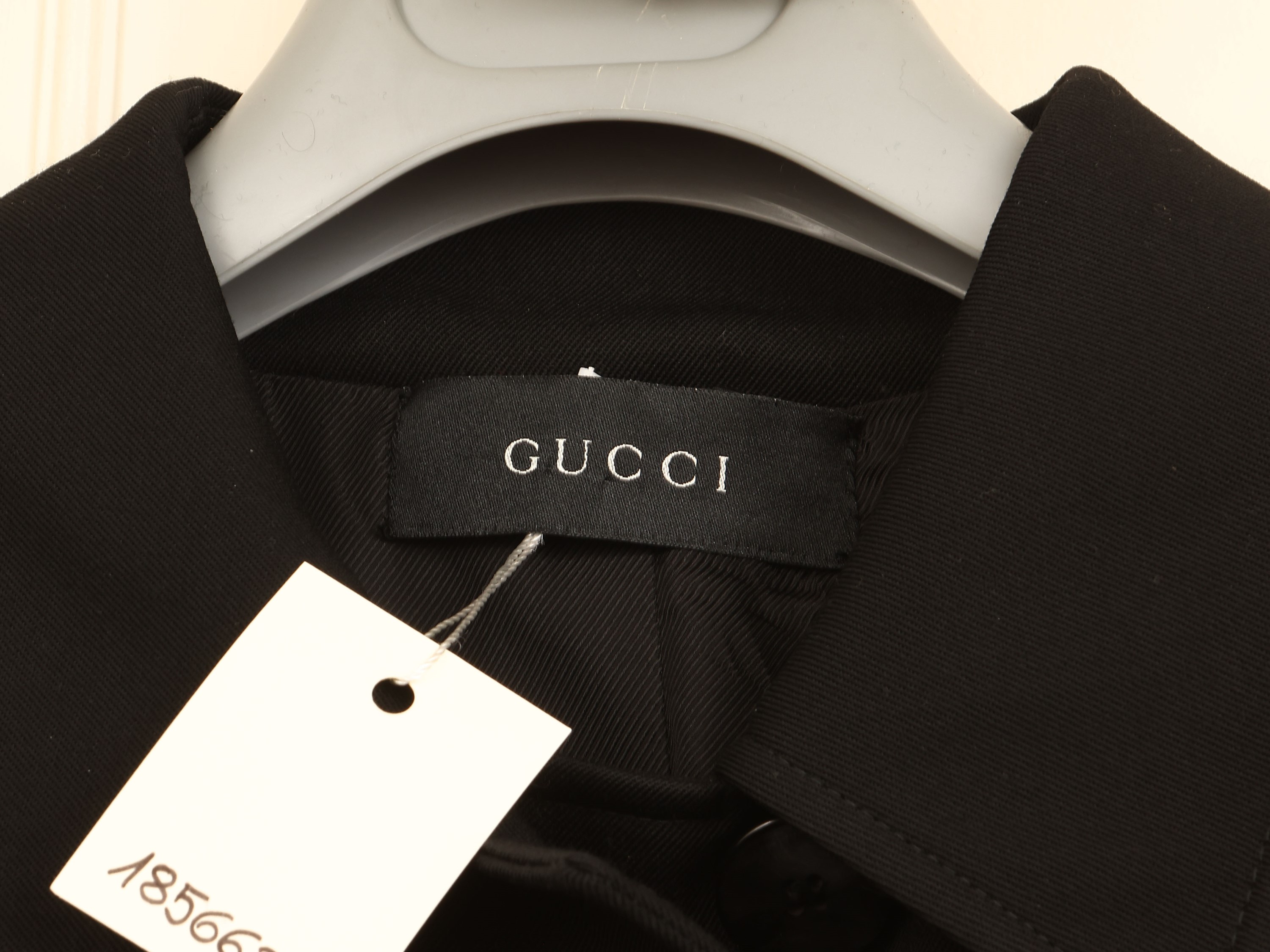 Gucci - Trench in cotone nero