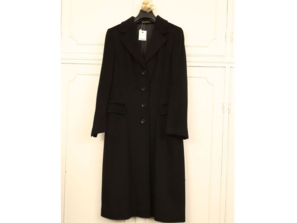 Cappotto in lana nera