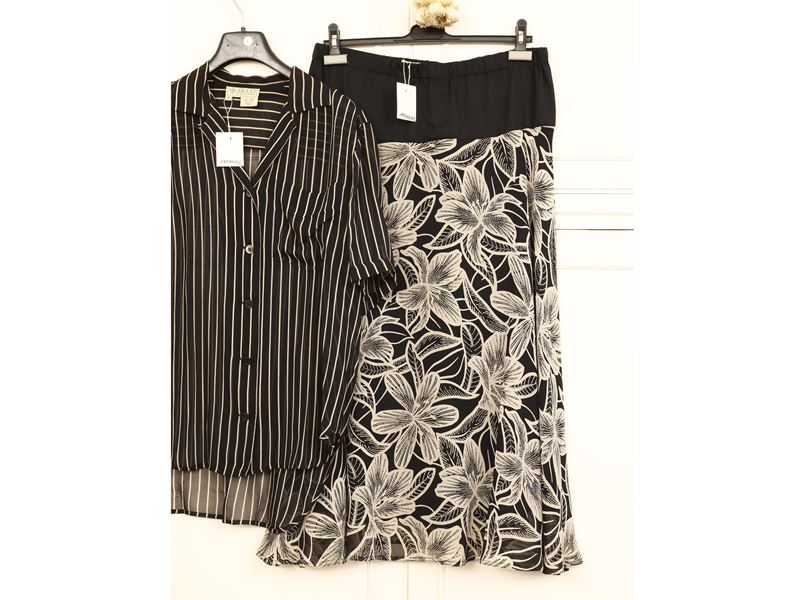 Gucci - Composé in seta bianca e nera