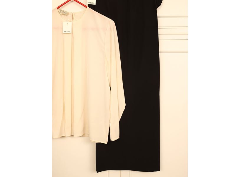 Gucci - Blusa in seta panna