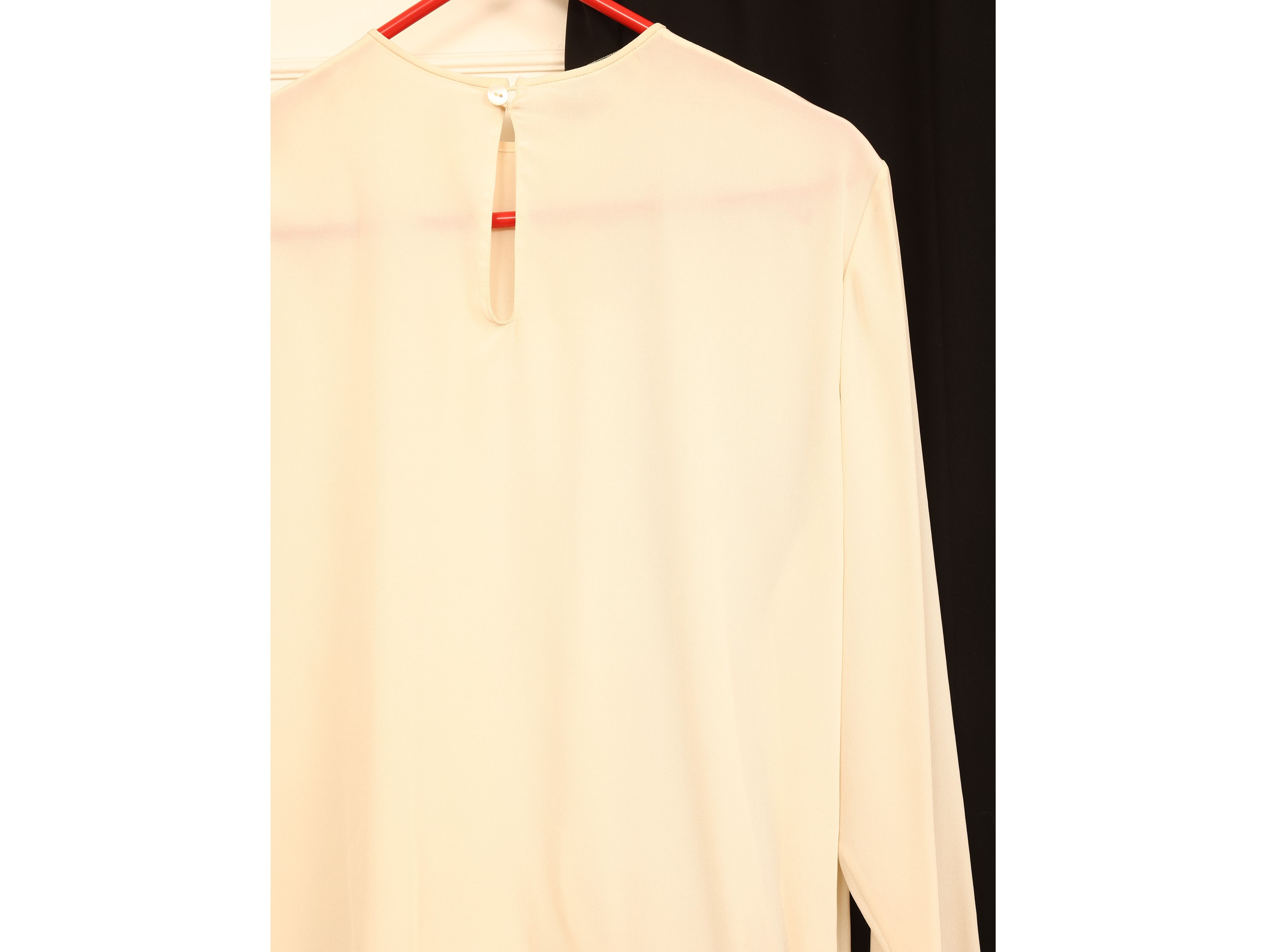 Gucci - Blusa in seta panna