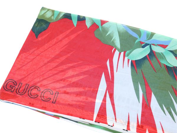 Gucci - Pareo in cotone fantasia