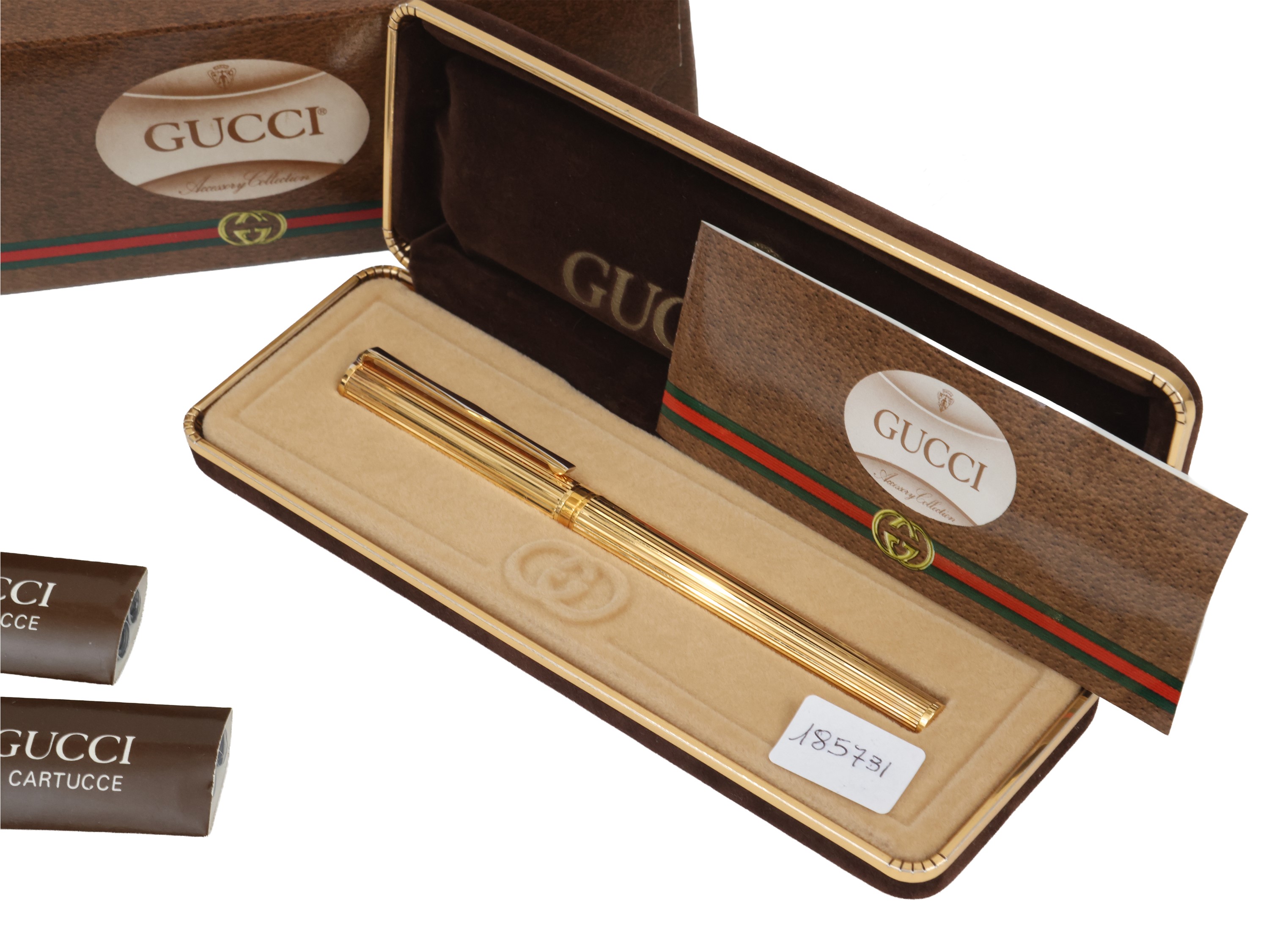 Gucci - Penna stilo in metallo dorato