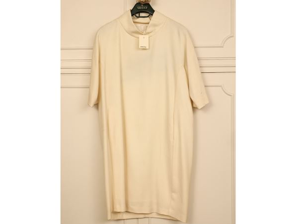 Abito in lana bianco e nero, Paola Cecchi