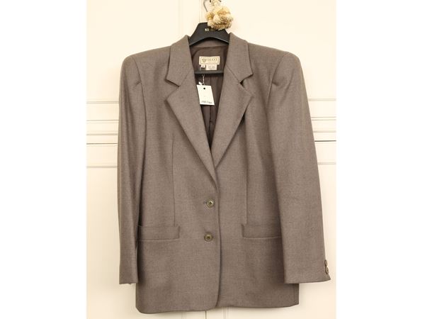 Gucci - Giacca in lana beige