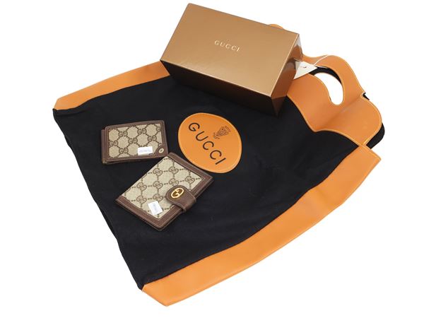 Gucci - Lot of brown GG canvas accessories  - Auction Guccimania - Maison Bibelot - Casa d'Aste Firenze - Milano