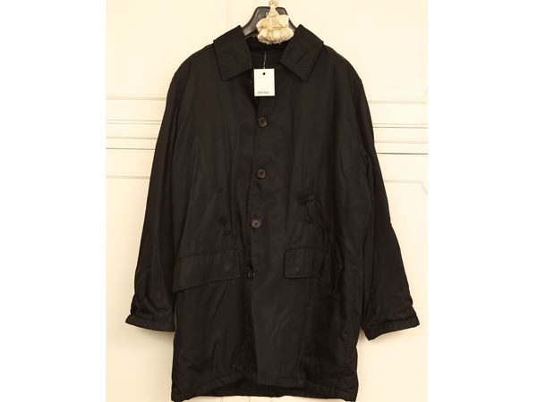 Prada - Giaccone impermeabile nero