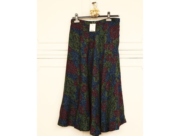 Gucci - Gonna midi in seta fantasia