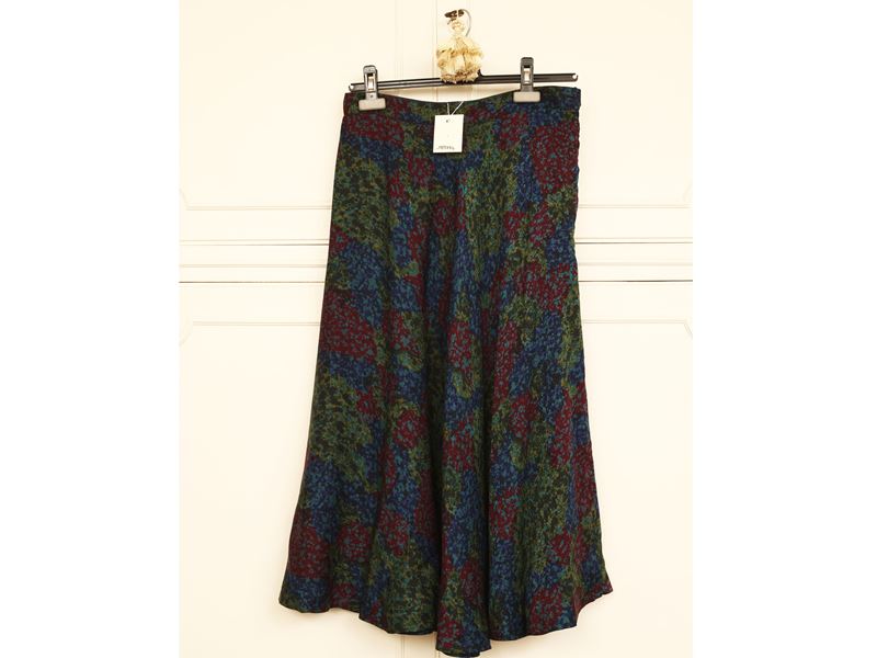 Gucci - Gonna midi in seta fantasia