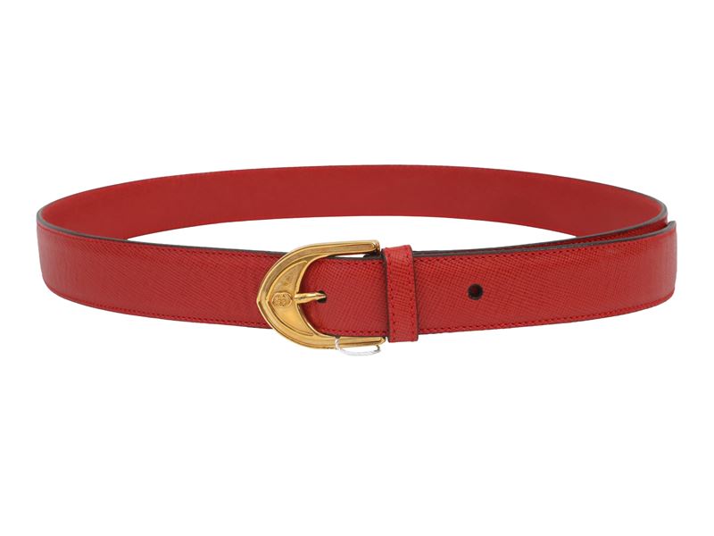 Gucci - Cintura in pelle rossa
