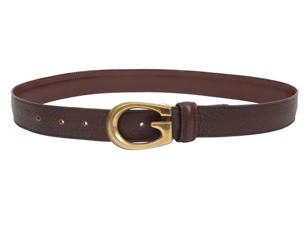 Gucci - Cintura in pelle marrone
